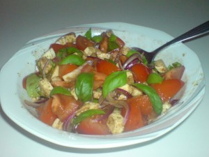 Tomate-Mozarella-Salat